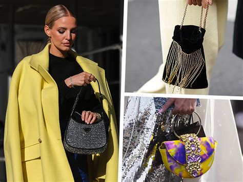 borsa prada con swarovski|Borse gioiello: con strass e swarovski, sono le regine del 2022.